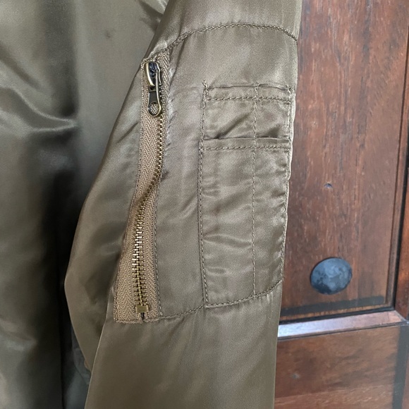 Forest Green Bomber Jacket - Picture 5 of 8